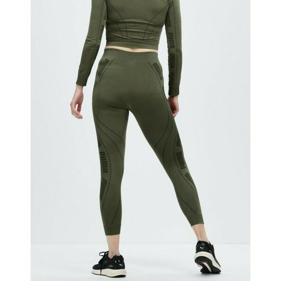 NWT PUMA Evostripe Evoknit 7/8 Seamless Tights Leggings XS Grape Leaf - Picture 7 of 12